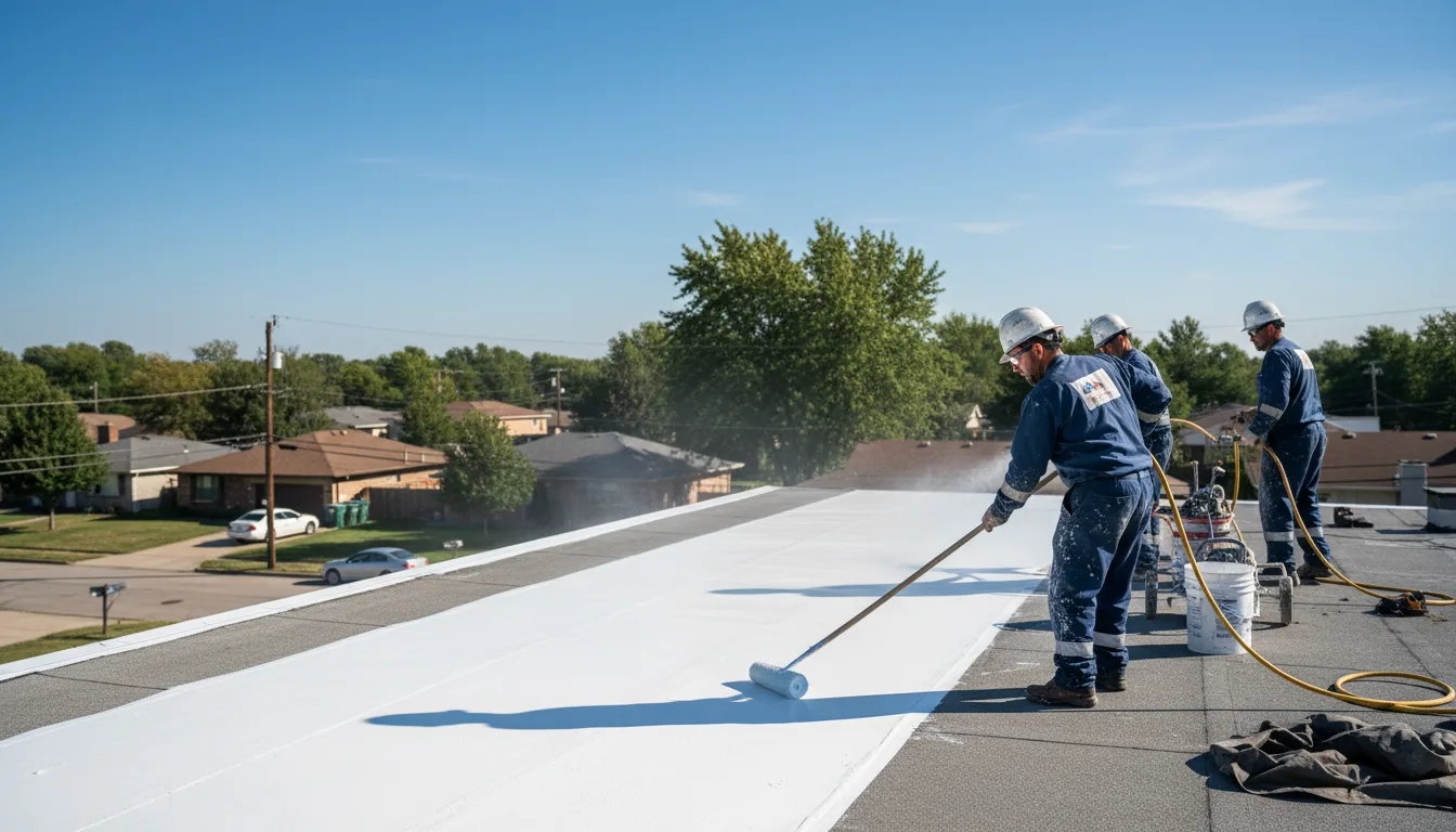 Commercial roof coating in Reese, MI near me